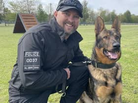 PD Arnie has graduated as a police dog despite harsh conditions in his early life
