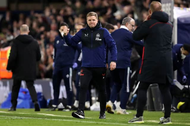 Newcastle United head coach Eddie Howe. (Photo by George Wood/Getty Images)