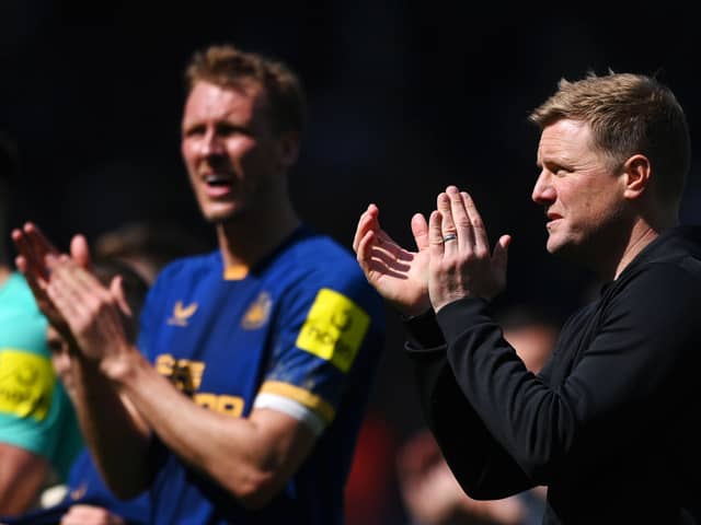 Newcastle United head coach Eddie Howe. (Photo by Stu Forster/Getty Images)