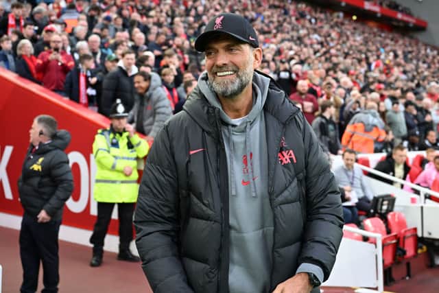 Liverpool manager Jurgen Klopp. (Photo by Nick Taylor/Liverpool FC/Liverpool FC via Getty Images)