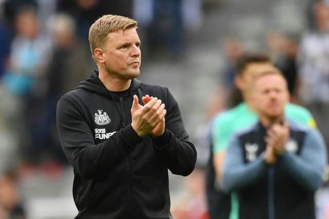 Newcastle United head coach Eddie Howe. (Photo by Stu Forster/Getty Images)