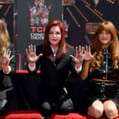 Lisa Marie Presley, Priscilla Presley and Riley Keough