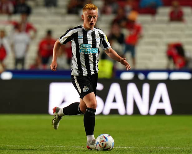 Newcastle United midfielder Matty Longstaff.