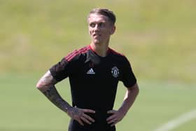 Ethan Galbraith is leaving Manchester United.  (Photo by Matthew Peters/Manchester United via Getty Images)