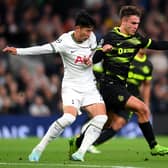 Manuel Ugarte battles with Son Heung-Min in the Champions League (Image: Getty Images)