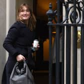 Boris Johnson's former press secretary Allegra Stratton is shown joking about the alleged party in leaked Downing Street footage (image: Getty Images)