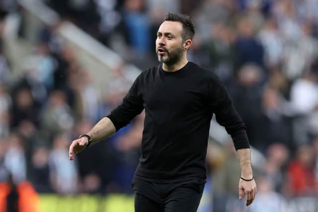 Brighton boss Roberto De Zerbi. (Photo by Alex Livesey/Getty Images)