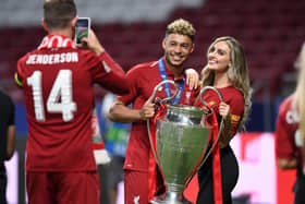 Oxlade-Chamberlain and Edwards got engaged last year (Image: Getty Images)