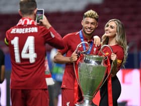 Oxlade-Chamberlain and Edwards got engaged last year (Image: Getty Images)
