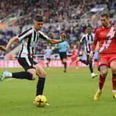 Newcastle United teenager Lewis Miley.  (Photo by Stu Forster/Getty Images)
