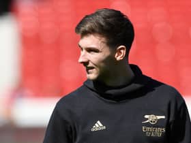 Arsenal left-back Kieran Tierney is a target for Newcastle United. (Photo by David Price/Arsenal FC via Getty Images)