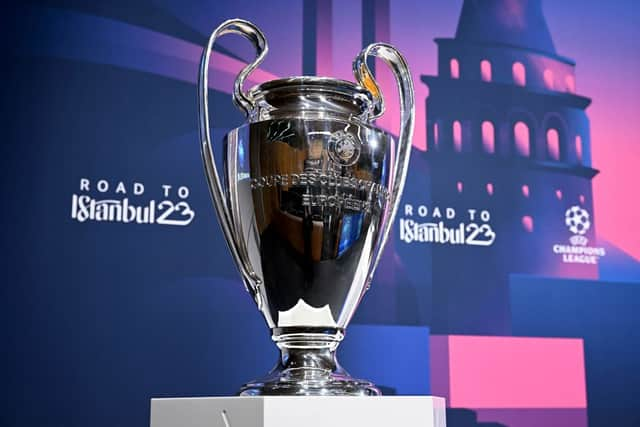 Newcastle United are back in the Champions League after a 20-year absence. (Photo by FABRICE COFFRINI/AFP via Getty Images)