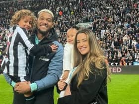 The family celebrated after the match.
