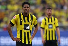 Borussia Dortmund midfielder Jude Bellingham. (Photo by Dean Mouhtaropoulos/Getty Images)