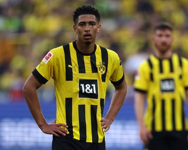 Borussia Dortmund midfielder Jude Bellingham. (Photo by Dean Mouhtaropoulos/Getty Images)