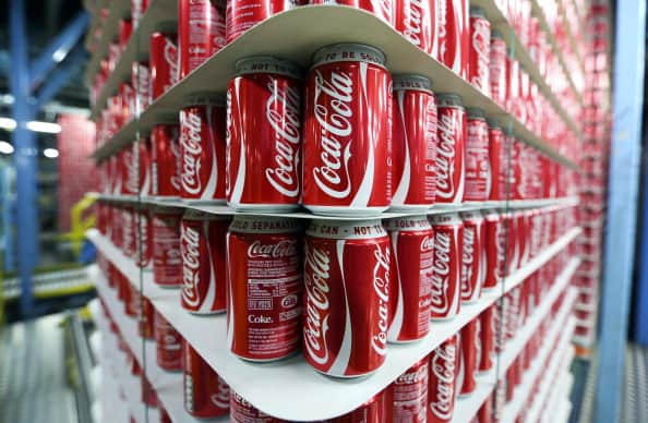 Workers at the Coca Cola plant in Wakefield are set to go on strike for 14 days in June. (Photographer: Chris Ratcliffe/Bloomberg via Getty Images)