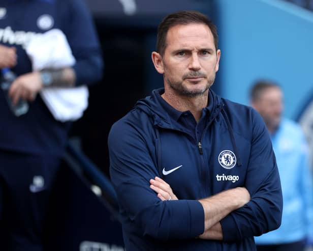 Frank Lampard, Caretaker Manager of Chelsea, looks on prior to the Premier League match (Photo by Catherine Ivill/Getty Images)