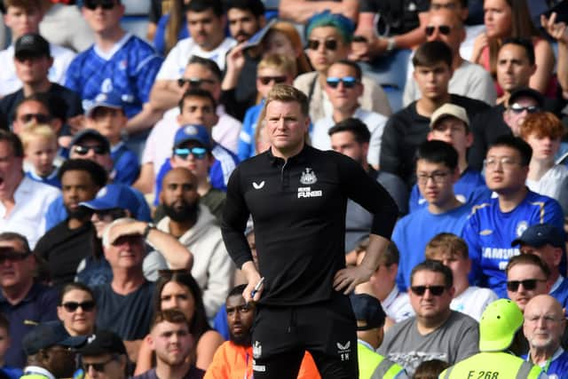 Newcastle United head coach Eddie Howe. (Photo by Alex Davidson/Getty Images)