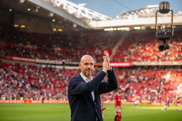 Manchester United boss Erik ten Hag. (Photo by Ash Donelon/Manchester United via Getty Images)