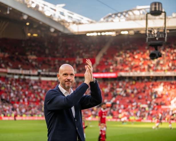 Manchester United boss Erik ten Hag. (Photo by Ash Donelon/Manchester United via Getty Images)