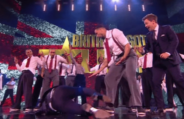 Ant McPartlin  took a tumble to open the first Britain's Got Talent live semi-final - Credit: ITV