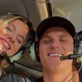 Chana and Sven on a helicopter trip