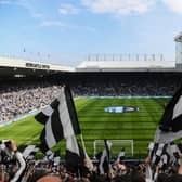A general view of St James Park before the Premier League match between Newcastle United and Arsenal FC on May 07, 2023 in Newcastle upon Tyne, England. 
