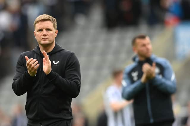 Newcastle United head coach Eddie Howe. (Photo by Stu Forster/Getty Images)