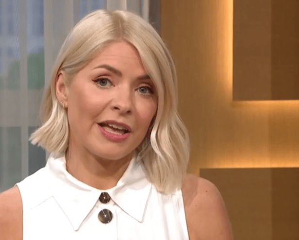 Ferne McCann’s daughter baby Flinty ‘poo’s’ on Holly Willoughby during This Morning programme 