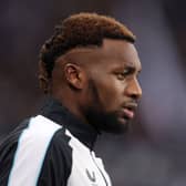 Newcastle United winger Allan Saint-Maximin.  (Photo by George Wood/Getty Images)