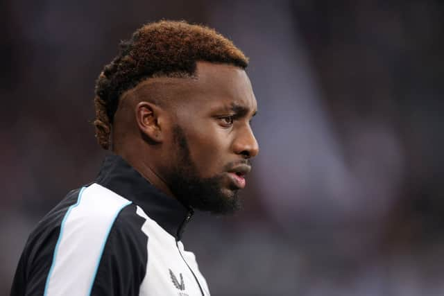 Newcastle United winger Allan Saint-Maximin.  (Photo by George Wood/Getty Images)