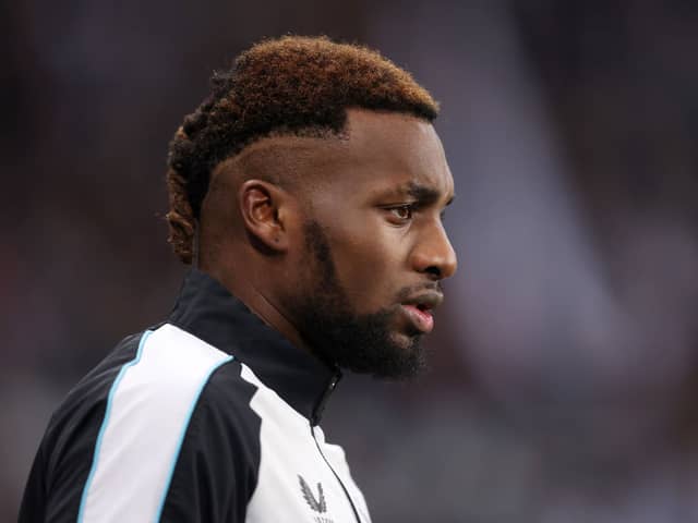 Newcastle United winger Allan Saint-Maximin.  (Photo by George Wood/Getty Images)