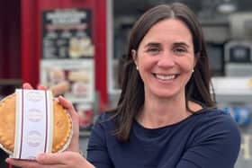 The 70th anniversary ham and pease pudding pie is available to buy in stores now.