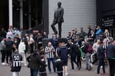 Fans arrive at St James' Park last season.