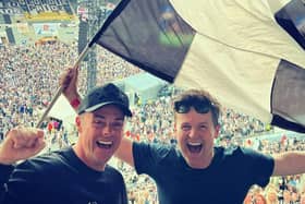 Ant and Dec in the crowd at Sam Fender’s St James’ Park gig. (Picture: Instagram/@ antanddec)