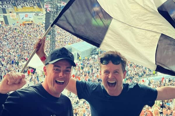 Ant and Dec in the crowd at Sam Fender’s St James’ Park gig. (Picture: Instagram/@ antanddec)