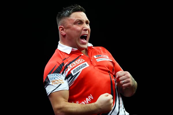 Gerwyn Price will line up as part of the week's final quarter final matchup. Credit: Getty