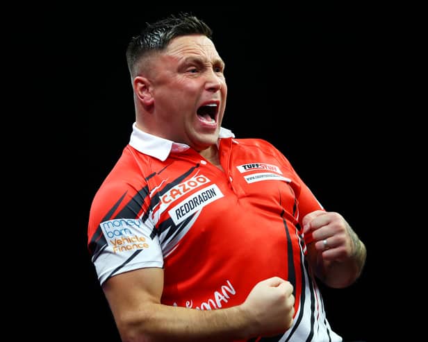 Gerwyn Price will line up as part of the week's final quarter final matchup. Credit: Getty