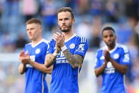 Leicester City midfielder James Maddison. (Photo by Michael Regan/Getty Images)