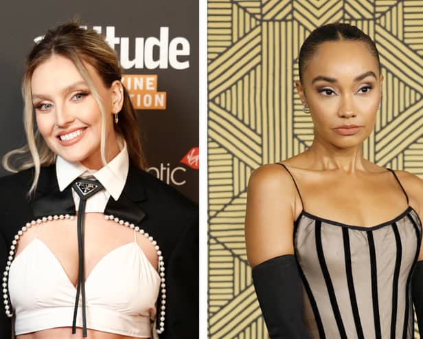 Perrie Edwards shuts down speculation that she’s ‘drifted apart’ from former bandmate. (Photo credit: Getty Images)