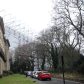 The properties outside St James’ Park could delay any expansion (Image: Getty Images)