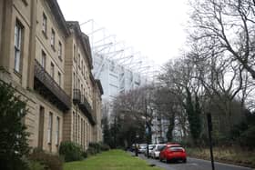 The properties outside St James’ Park could delay any expansion (Image: Getty Images)