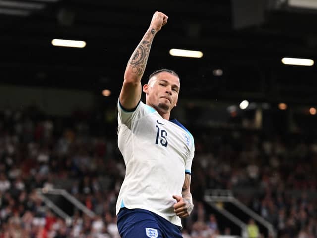 Manchester City midfielder Kalvin Phillips. (Photo by OLI SCARFF/AFP via Getty Images)