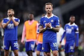 Leicester City and England midfielder James Maddison.  (Photo by Ryan Pierse/Getty Images)