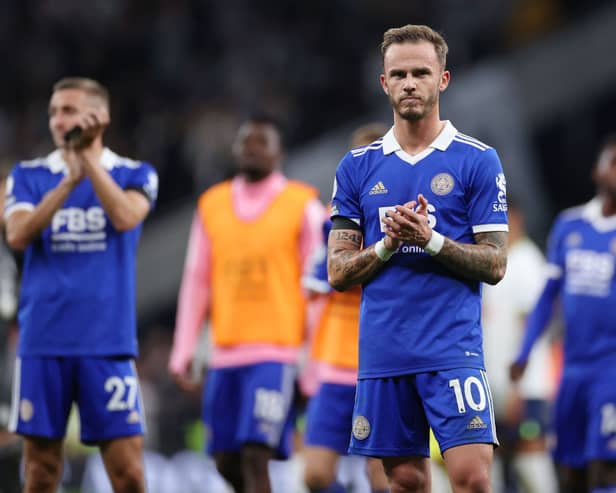 Leicester City and England midfielder James Maddison.  (Photo by Ryan Pierse/Getty Images)
