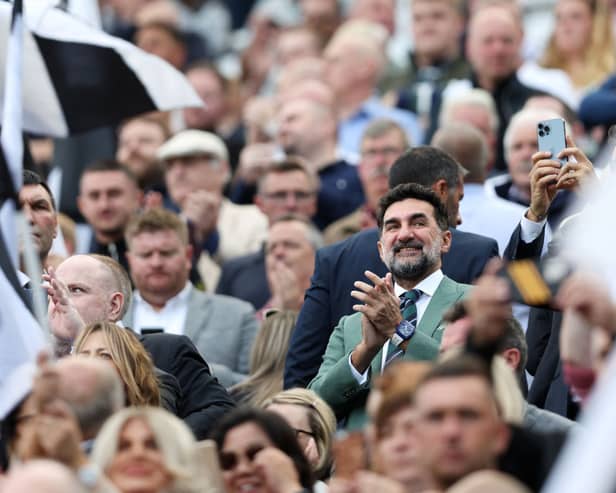 Newcastle United chairman Yasir Al-Rumayyan at St James' Park. (Pic: Getty Images)