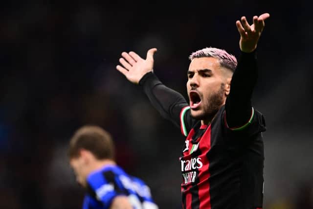 AC Milan's Theo Hernandez. (Pic: Getty Images)