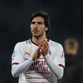 AC Milan midfielder Sandro Tonali is set to join Newcastle United. (Photo by Gabriele Maltinti/Getty Images)