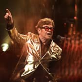 Elton John made his Glastonbury debut on Sunday night