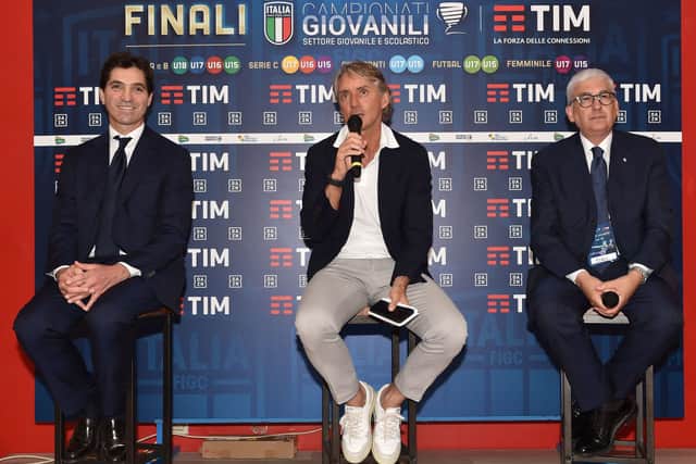 Italy manager Roberto Mancini. (Photo by Giuseppe Bellini/Getty Images)